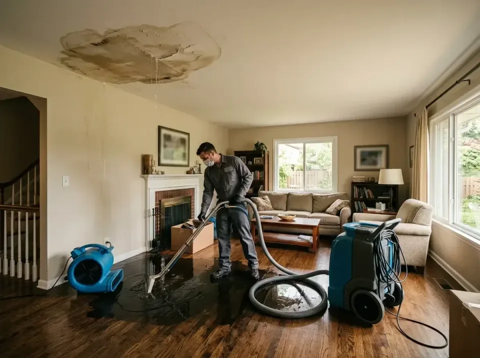 attic-pipe-burst-ceiling-drip-008 — frequently asked questions, Water Damage Restoration & Carpet Care in Watertown, MN